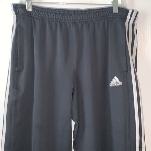 Adidas Womens Black 3-Stripes Track Pants XL - Picture 3 of 12